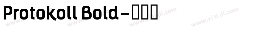 Protokoll Bold字体转换